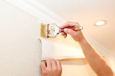 Pose de papier peint à Galey — revêtements muraux et toiles de verre
